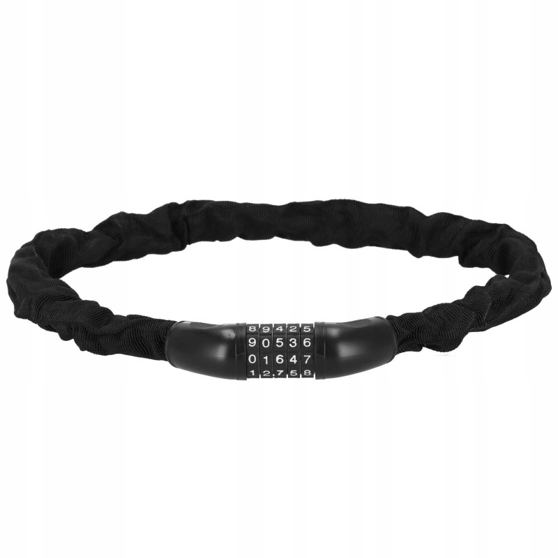 Велосипедний замок Springos ланцюг 90 см на код BA0028 Black