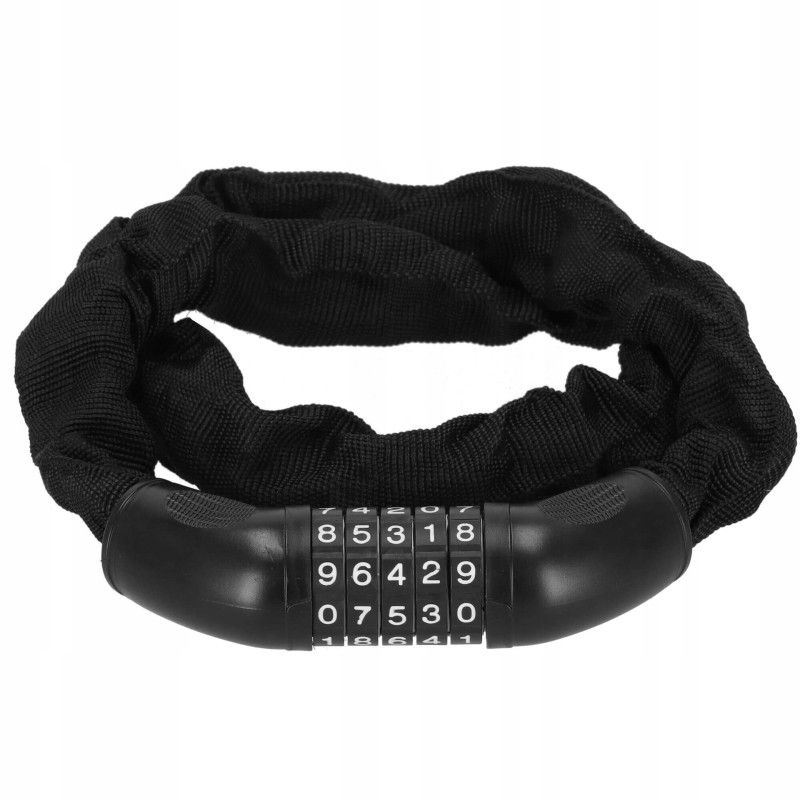 Велосипедний замок Springos ланцюг 90 см на код BA0028 Black