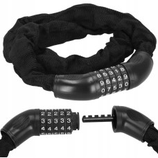 Велосипедний замок Springos ланцюг 90 см на код BA0028 Black